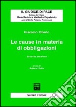 Le cause in materia di obbligazioni libro