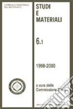 Studi e materiali. Vol. 6: 1998-2000 libro