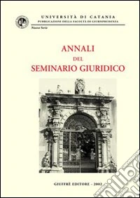 Annali del seminario giuridico (2000-2001) libro