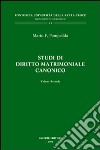 Studi di diritto matrimoniale canonico. Vol. 2 libro