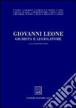 Giovanni Leone: giurista e legislatore libro