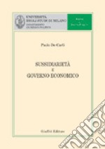 Sussidiarietà e governo economico libro