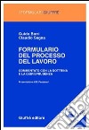 Formulario del processo del lavoro. Commentato con la dottrina e la giurisprudenza. Con CD-ROM libro