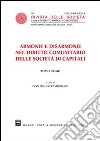 Armonie e disarmonie nel diritto comunitario delle società di capitali libro