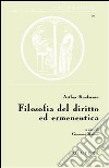 Filosofia del diritto ed ermeneutica libro