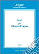 Studi per Giovanni Motzo libro