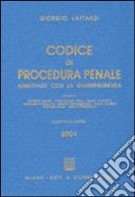 Codice di procedura penale. Annotato con la giurisprudenza libro