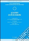 Quaderni di studi europei (2003). Vol. 1 libro