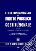 Leggi fondamentali del diritto pubblico e costituzionale libro