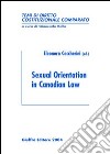 Sexual orientation in canadian law libro di Ceccherini E. (cur.)