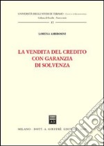 La vendita del credito con garanzia di solvenza