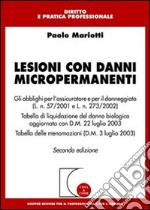 Lesioni con danni micropermanenti libro