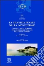 La giustizia penale nella convenzione. La tutela degli interessi finanziari e dell'ambiente nell'Unione Europea. Atti del Simposio (Como, 9-10 maggio 2003) libro