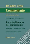 Lo scioglimento del matrimonio. Art. 149 e L. 1 dicembre 1970, n.898 libro