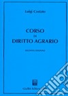 Corso di diritto agrario libro