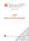 Studi di diritto penale societario libro