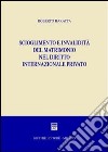 Scioglimento e invalidità del matrimonio nel diritto internazionale privato libro