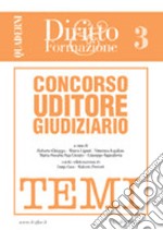 Concorso uditore giudiziario. Vol. 3: Temi libro