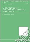 La responsabilità dell'imprenditore agricolo. Lineamenti civilistici libro