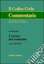 L'errore nel contratto. Artt. 1427-1433 libro