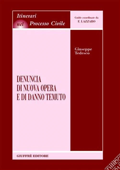Denuncia di nuova opera e di danno temuto