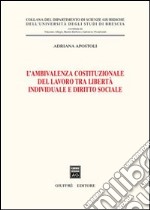 L'ambivalenza costituzionale del lavoro tra libertà individuale e diritto sociale libro