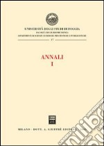 Annali della Facoltà di giurisprudenza dell'Università di Foggia. Vol. 1 libro