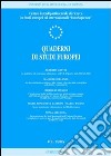 Quaderni di studi europei (2005). Vol. 1 libro