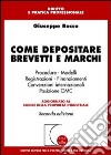 Come depositare brevetti e marchi. Procedure, modelli, registrazioni, convenzioni internazionali, posizione OMC libro