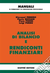 Analisi di bilancio e rendiconti finanziari libro