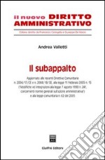 Il subappalto libro