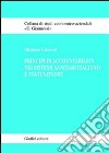 Principi di accountability nei sistemi sanitari italiano e statunitense libro di Lazzini Simone