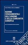 Norme fondamentali dell'Unione e della Comunità europea libro