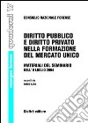 Diritto pubblico e diritto privato nella formazione del mercato unico libro