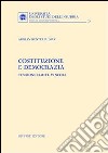 Costituzione e democrazia. Tensioni, limiti, vincoli libro di Rentería Díaz Adrián