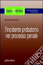 L'incidente probatorio nel processo penale libro