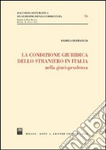 La condizione giuridica dello straniero in Italia nella giurisprudenza libro