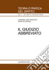 Il giudizio abbreviato libro