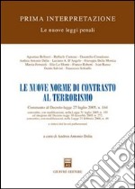 Le nuove norme di contrasto al terrorismo libro