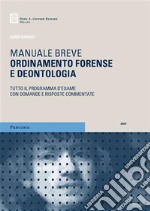 Ordinamento forense e deontologia libro