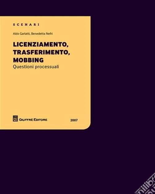 Licenziamento, trasferimento, mobbing. Questioni processuali
