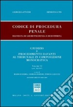 Codice di procedura penale. Rassegna di giurisprudenza e di dottrina. Vol. 6: Artt. 465-567 libro