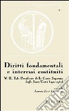 Diritti fondamentali e interessi costituiti. W. H. Talf Presidente della Corte suprema degli Stati Uniti (1921-1930) libro