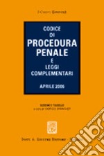 Codice di procedura penale e leggi complementari libro