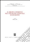 Il diritto sportivo nel contesto nazionale ed europeo libro