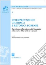 Interpretazione giuridica e retorica forense. Il problema della vaghezza del linguaggio nella ricerca della verità processuale libro