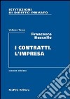 Istituzioni di diritto privato. Vol. 3: I contratti. L'impresa libro