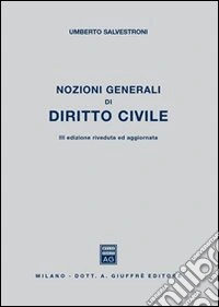 Nozioni generali di diritto civile libro