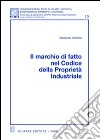 Il marchio di fatto nel codice della proprietà industriale libro