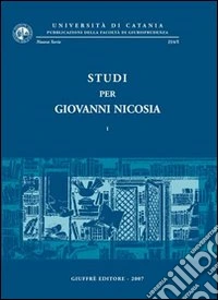 Studi per Giovanni Nicosia